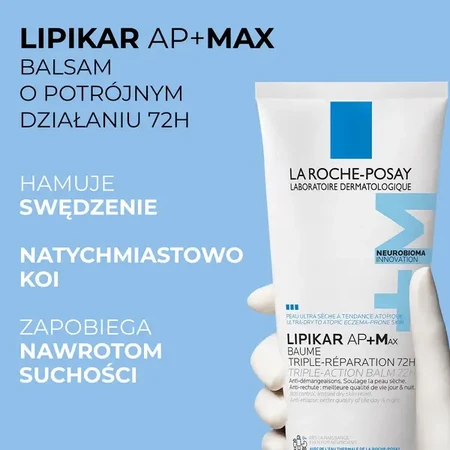 La Roche-Posay Lipikar Baume AP+Max, бальзам с тройным действием, 200 мл: цены и характеристики