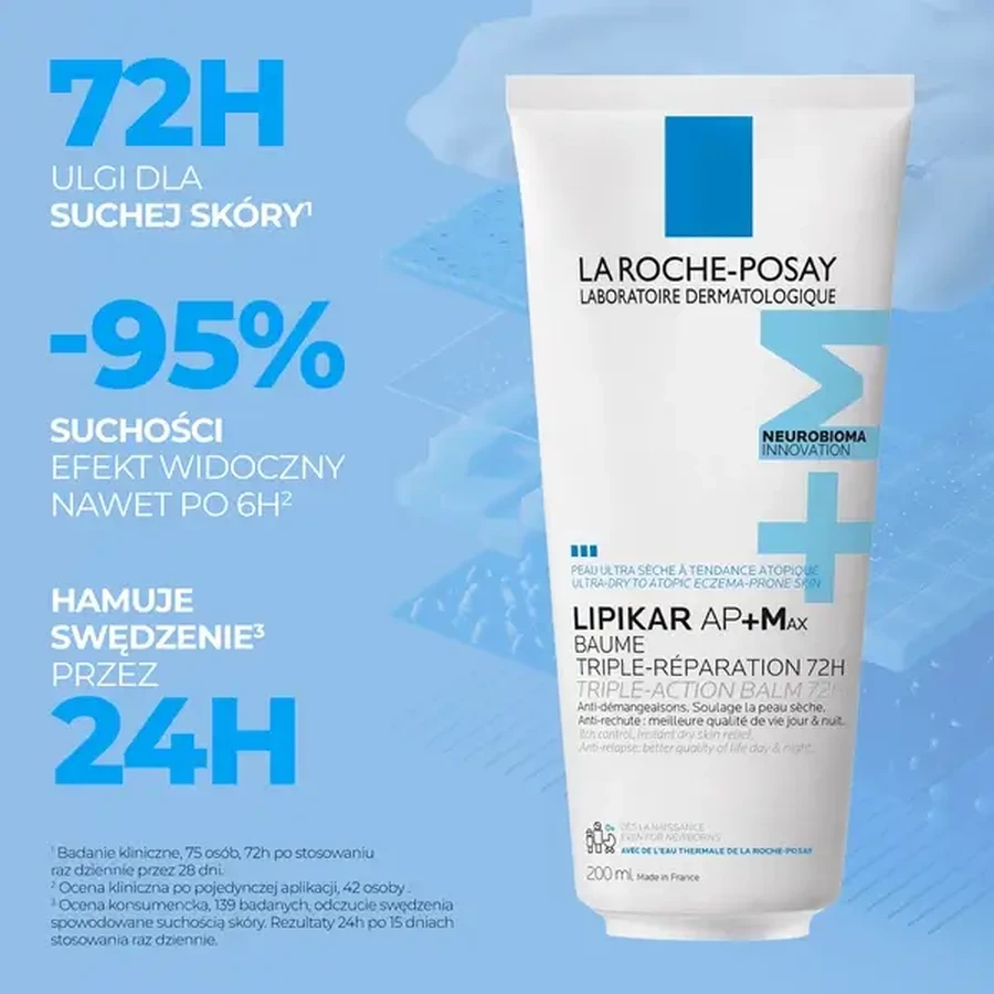 La Roche-Posay Lipikar Baume AP+Max, бальзам с тройным действием, 200 мл: цены и характеристики