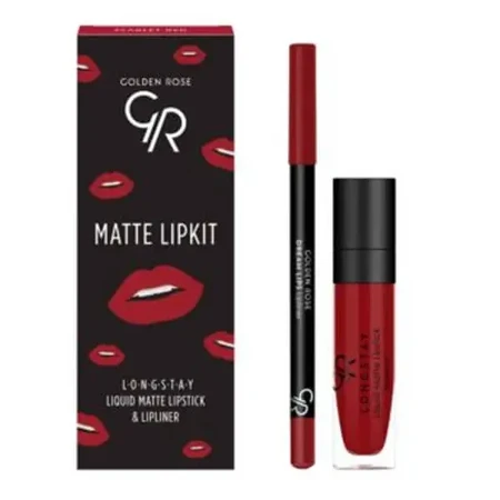 Golden Rose Matte Lipkit, набор для макияжа губ, красный, 7,6 г: цены и характеристики