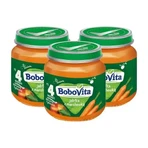 Набір 3 x BoboVita, яблука з морквою, від 4 місяців, 125 г: ціни та характеристики