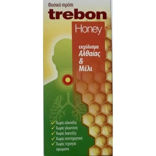 UNI-PHARMA Trebon Honey Натуральний сироп з медом та алтеєю, 100 мл