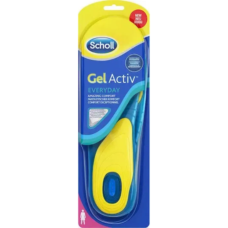 SCHOLL Gel Activ — стельки для повседневной обуви, размер S № 35,5–40,5: цены и характеристики