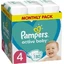 PAMPERS Active Baby Місячний набір № 4 9–14 кг Дитячі підгузки 180 штук