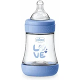 CHICCO Пластиковая бутылочка с силиконовой соской для детей от 0 месяцев, 150 мл