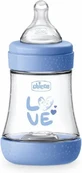 CHICCO Пластиковая бутылочка с силиконовой соской для детей от 0 месяцев, 150 мл