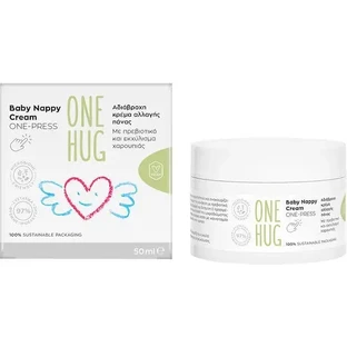 ONE HUG Baby Nappy Cream One Press Водонепроницаемый крем для смены подгузников 50 мл