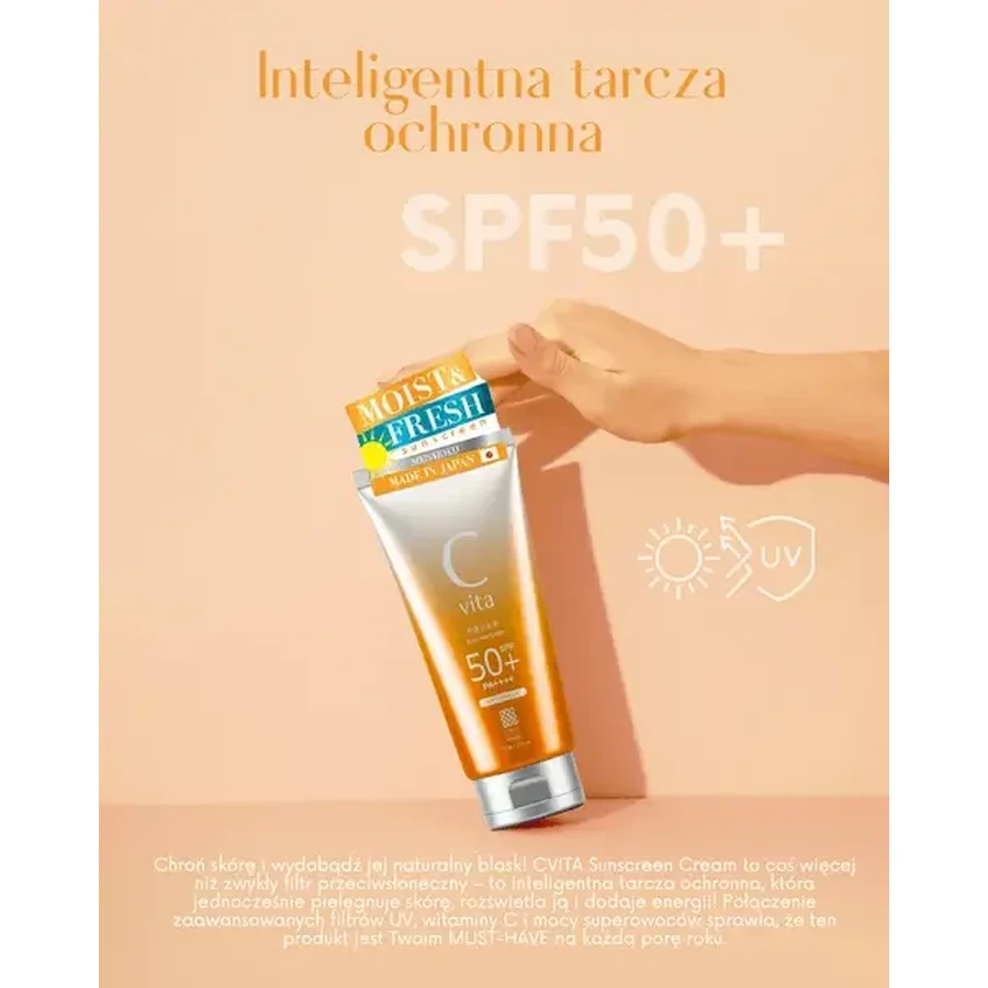 Meishoku C Vita Sunscreen Cream SPF50+ — солнцезащитный крем с бархатистой, легкой текстурой, 50 г: цены и характеристики