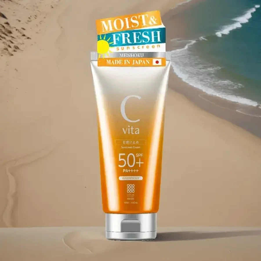Meishoku C Vita Sunscreen Cream SPF50+ — солнцезащитный крем с бархатистой, легкой текстурой, 50 г: цены и характеристики