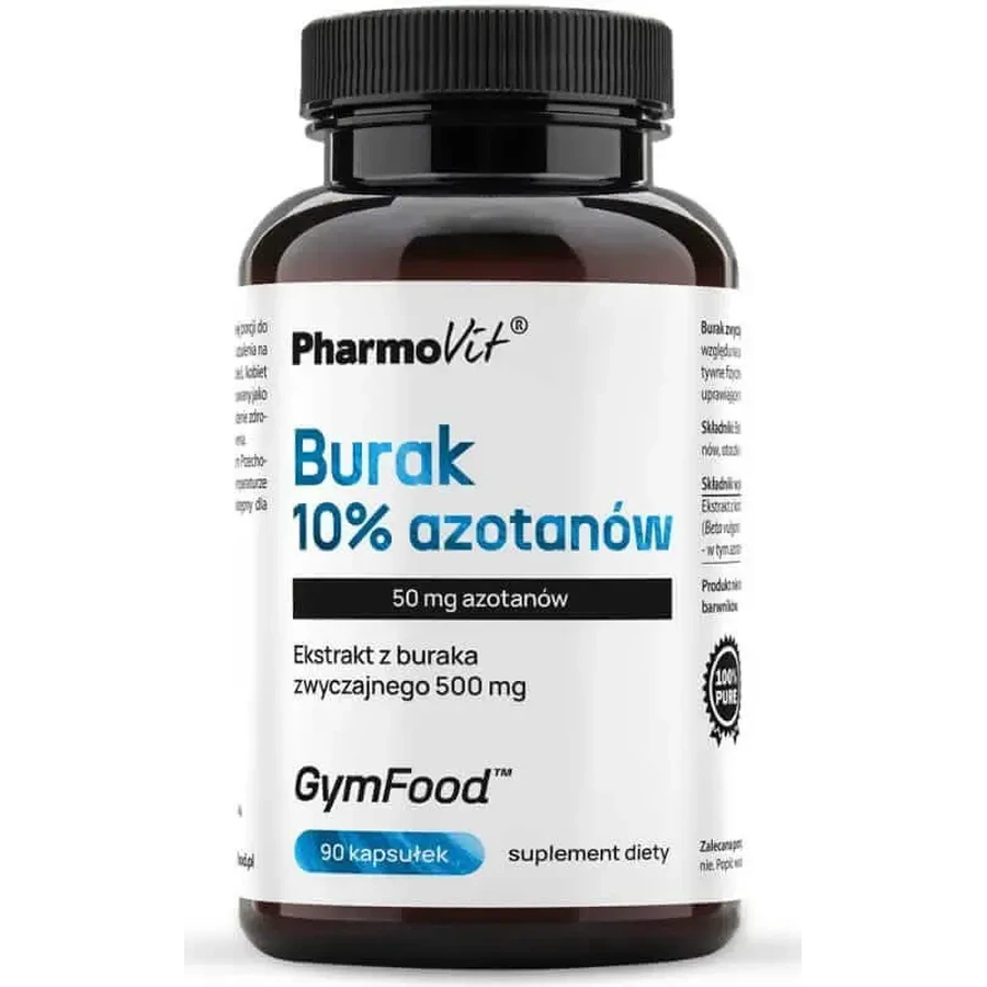 Свекла 10 %, азот 90, капсулы GymFood Pharmovit: цены и характеристики