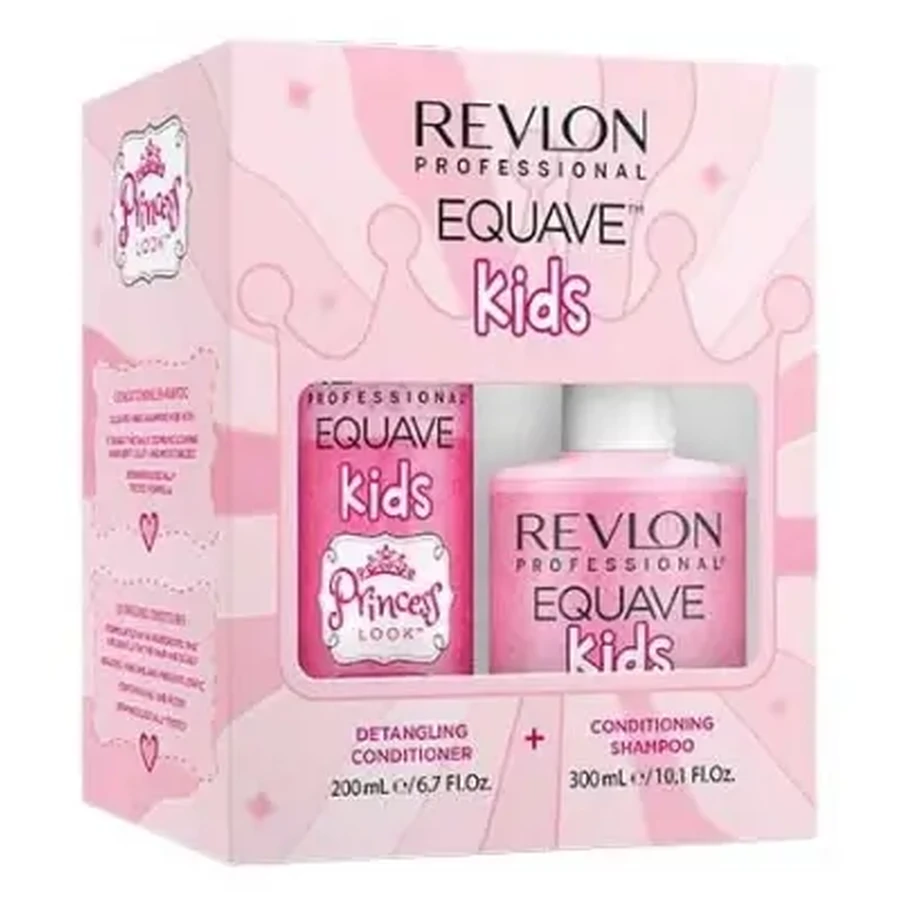 Revlon Professional Equave Kids Princess Look: клубничный шампунь и кондиционер по 300 мл + средство для расчёсывания волос с ароматом клубники 200 мл: цены и характеристики