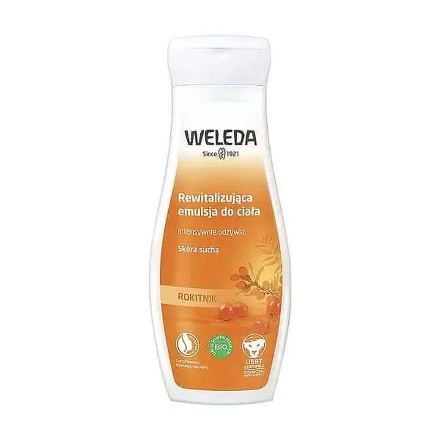 Weleda, восстанавливающая эмульсия для тела с облепихой, 200 мл: цены и характеристики