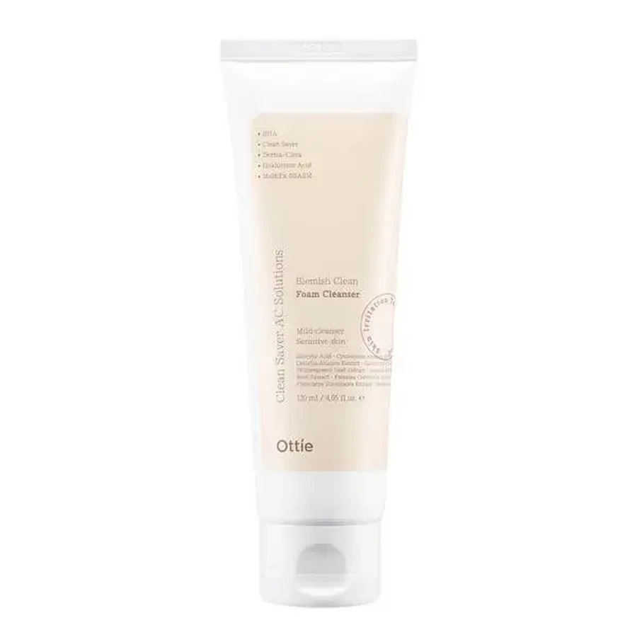Ottie Blemish Clean Foam Cleanser, пенка для умывания с салициловой кислотой, 120 мл: цены и характеристики