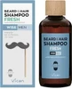 VICAN Wise Men Beard &amp; Hair Shampoo Освежающий шампунь для бороды и волос мужчин с ароматом сандалового дерева и мускуса, 200 мл