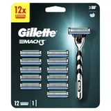 Чоловіча бритва GILLETTE Mach 3 та 12 запасних головок