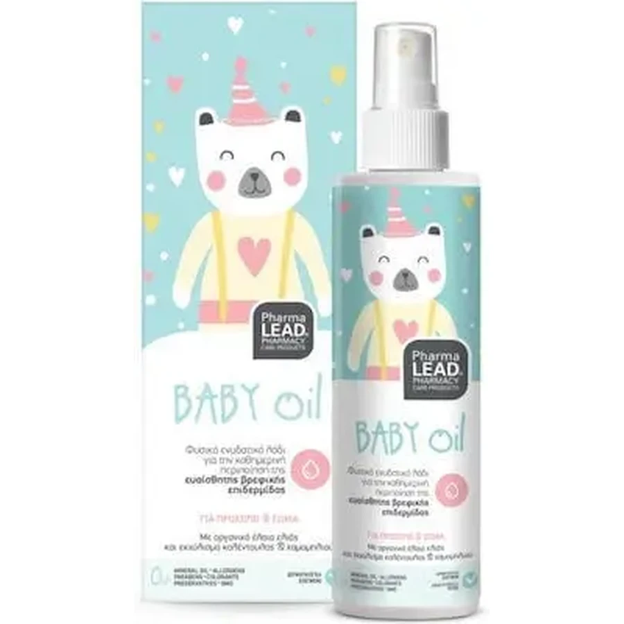 PHARMALEAD Baby Oil — натуральна зволожуюча олія для чутливої шкіри немовлят, 125 мл: ціни та характеристики