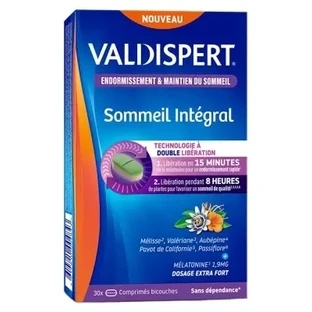 Valdispert Sommeil Intégral, 30 двухслойных таблеток