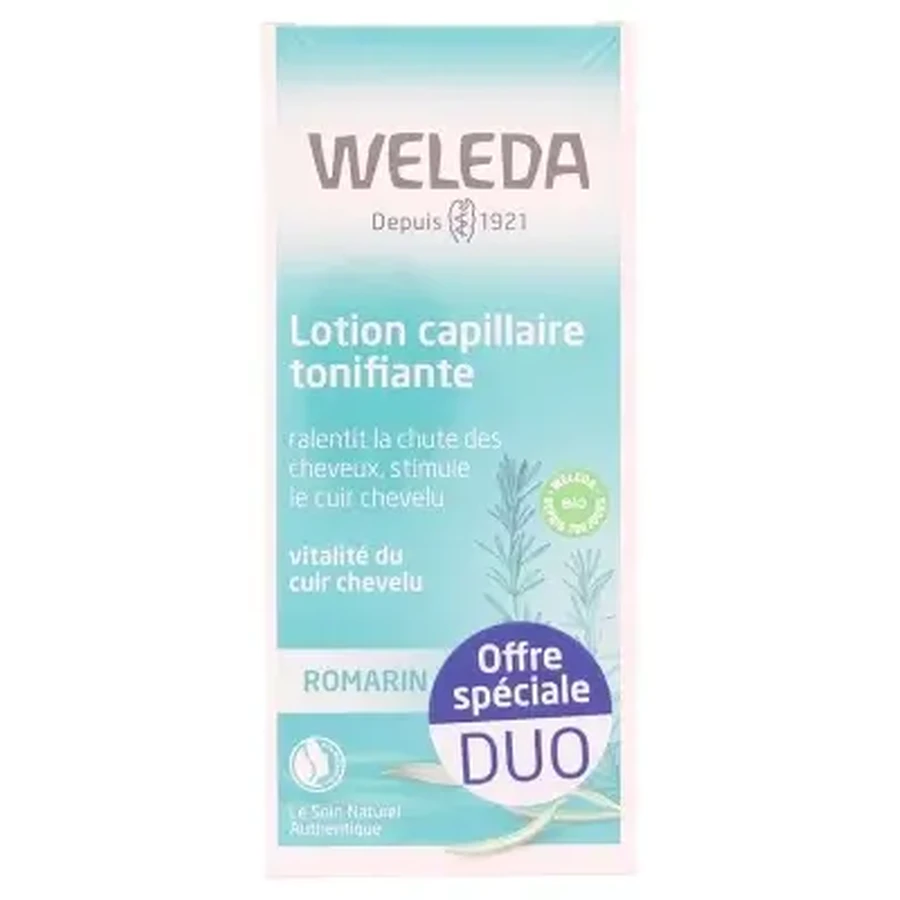 Тонізуючий лосьйон для волосся Weleda, упаковка з 2 флаконів (по 100 мл кожен): ціни та характеристики