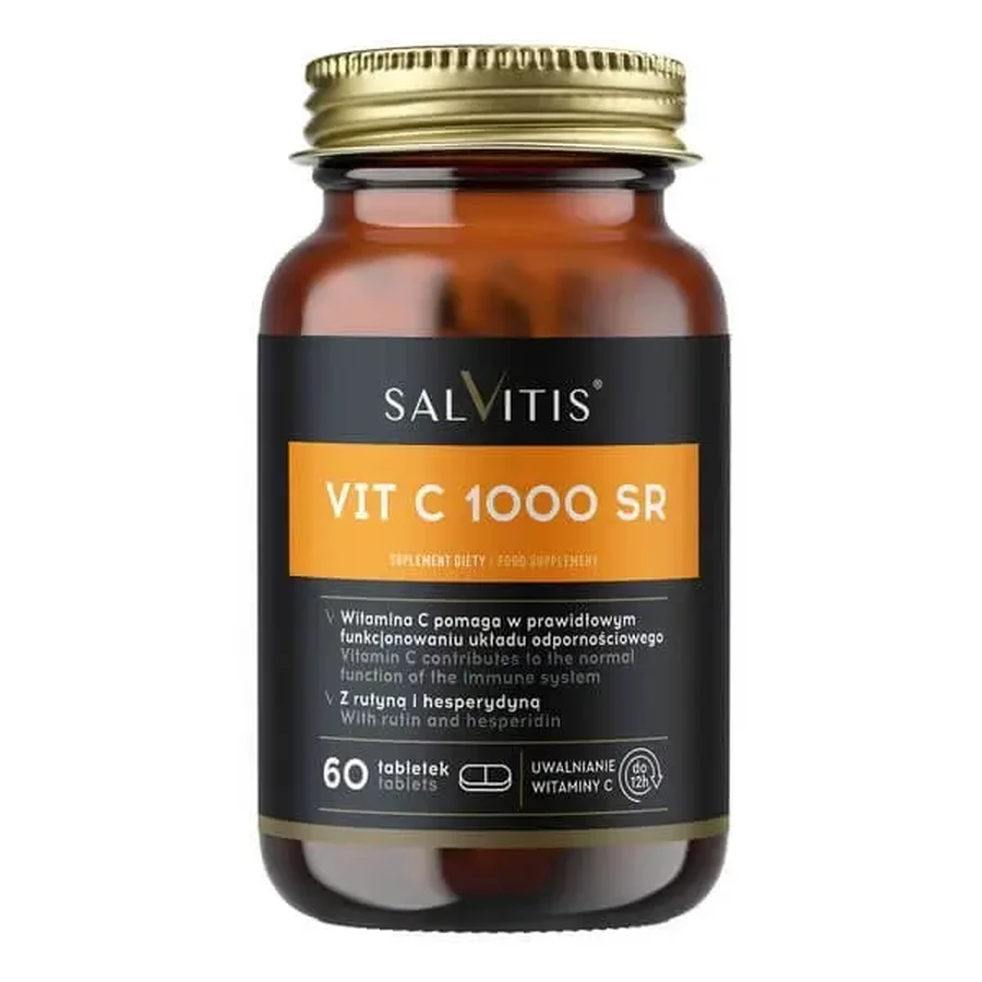 Salvitis Vit C 1000 SR (Вітамін С 1000 SR), таблетки в оболонці, 60 шт.: ціни та характеристики