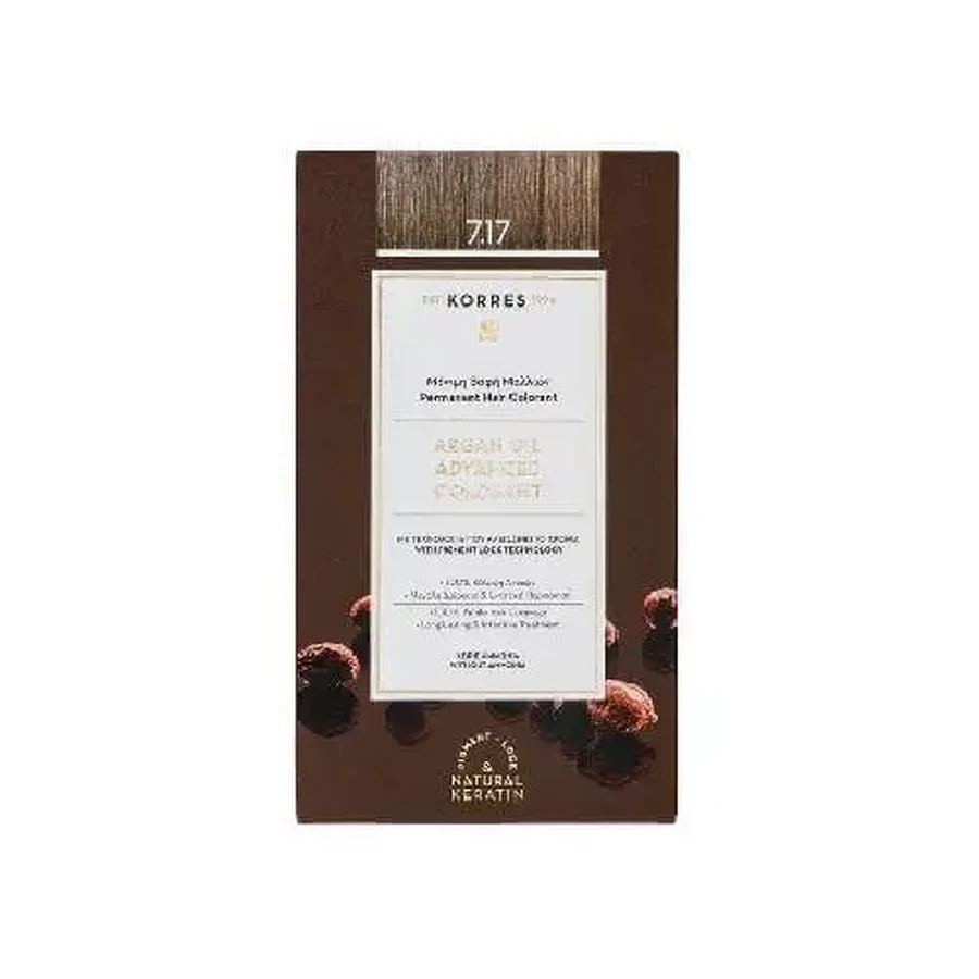 KORRES Argan Oil Advanced Colorant 7.17 Блондин-бежевый: цены и характеристики