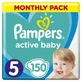 PAMPERS Детские подгузники Active Baby № 5, 11–16 кг, 150 штук, месячный набор