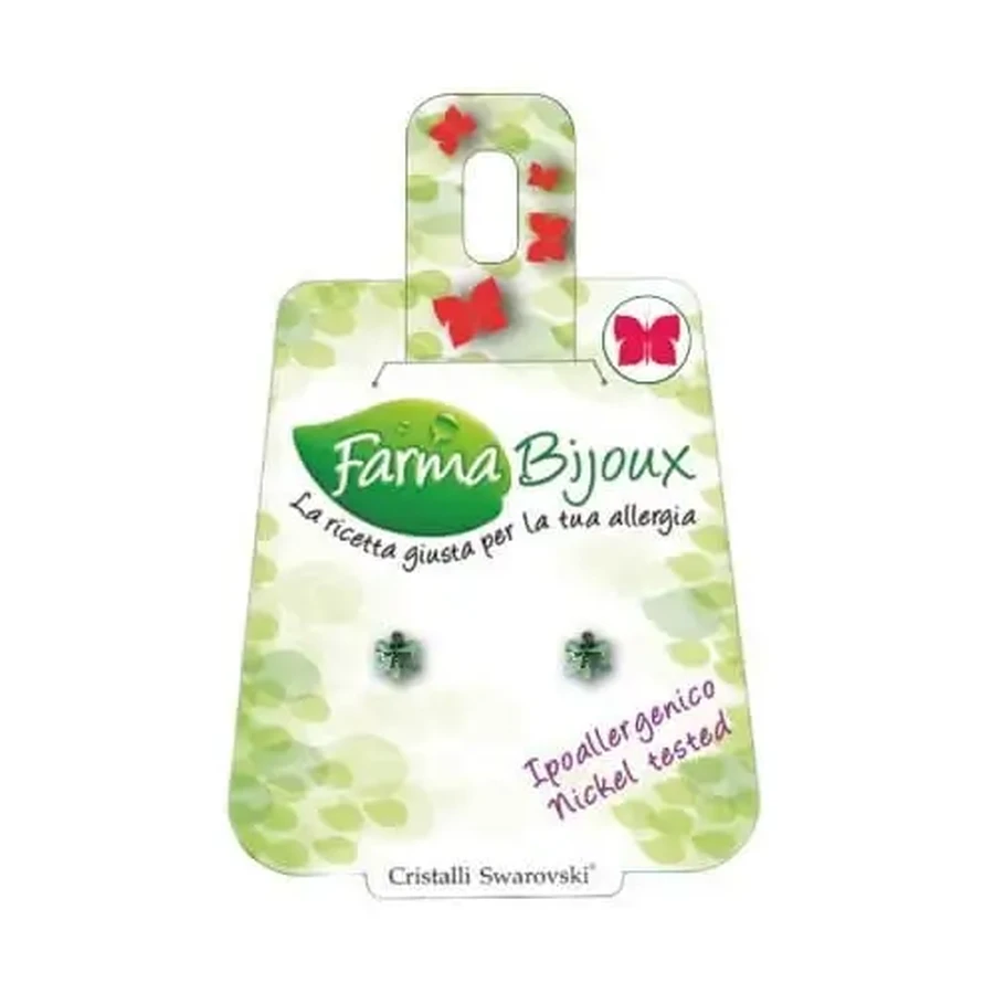 FARMA BIJOUX Гипоаллергенные серьги Erinite Green Snowflake, 4 мм: цены и характеристики