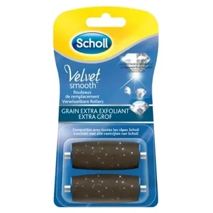 Scholl Velvet Smooth Express Pedi з надвеликими діамантовими кристалами, 2 запасні рулони