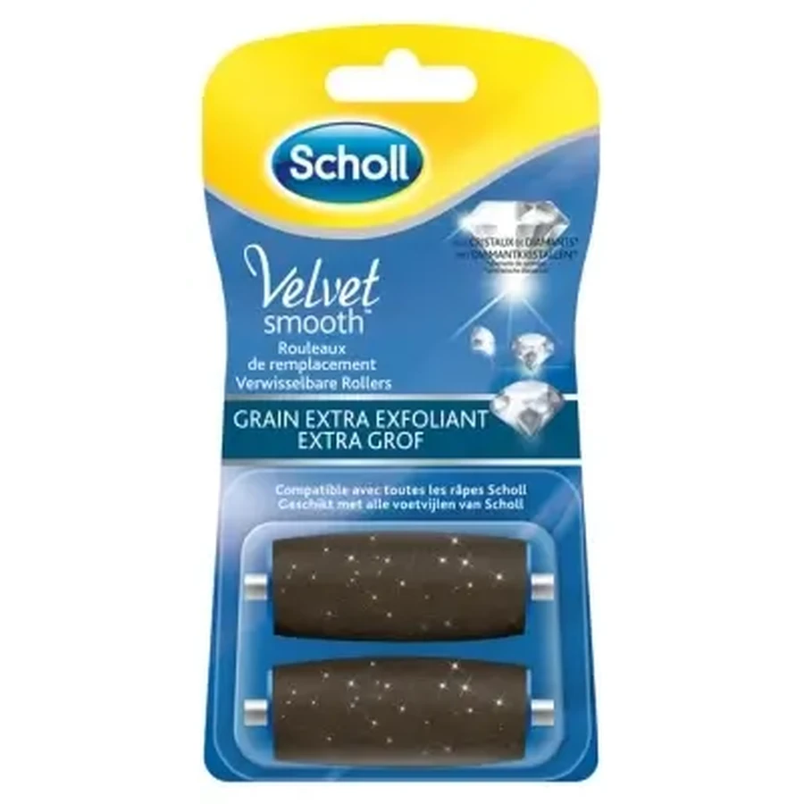 Scholl Velvet Smooth Express Pedi з надвеликими діамантовими кристалами, 2 запасні рулони: ціни та характеристики