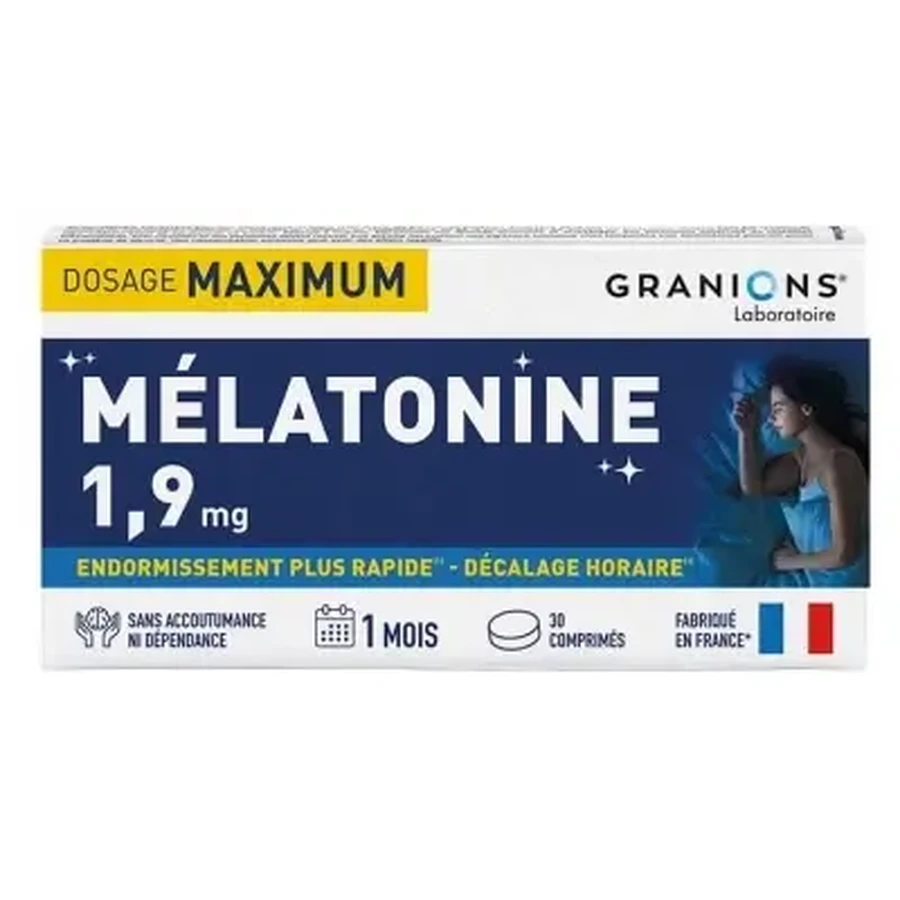 Granions Мелатонин 1,9 мг, 30 таблеток: цены и характеристики