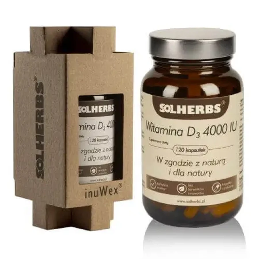 Solherbs Витамин D3 4000 МЕ, 120 капсул: цены и характеристики