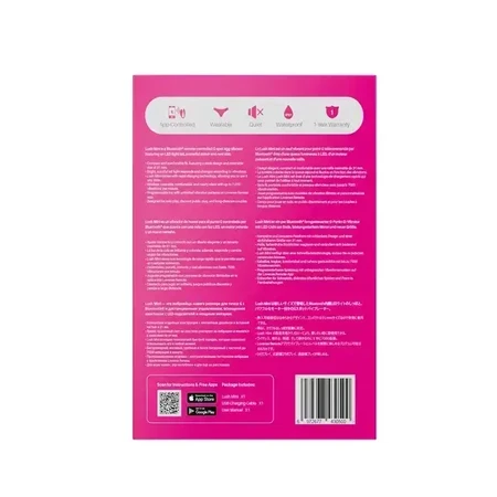 Lovense Lush Mini, вібратор у формі яйця з управлінням через додаток, рожевий, 1 шт.: ціни та характеристики