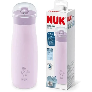 Чашка NUK Mini-Me Flip из нержавеющей стали для детей от 12 месяцев, Lilac, 500 мл [10.225.329]