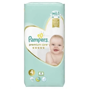 PAMPERS Детские подгузники Premium Care № 4, 8–14 кг, 52 шт., упаковка Jumbo Pack
