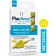 PLAC AWAY Щетки Plac Away Triple Action для средних зубов, 0,7 мм, ISO 4, желтые, 6 шт.