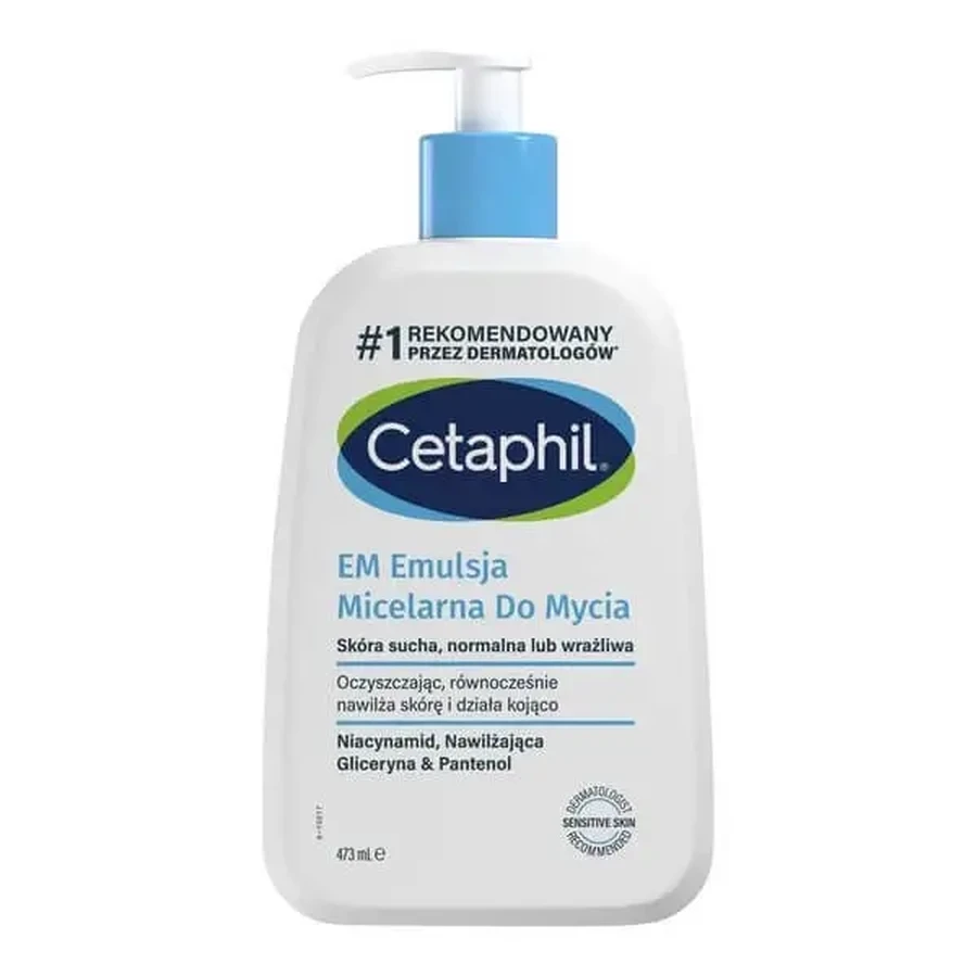 Cetaphil EM, міцелярна емульсія для вмивання, 473 мл: ціни та характеристики