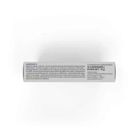 Arkopharma Arkorelax Sonno Forte 8H: мелатонін, валеріана, 15 таблеток: ціни та характеристики