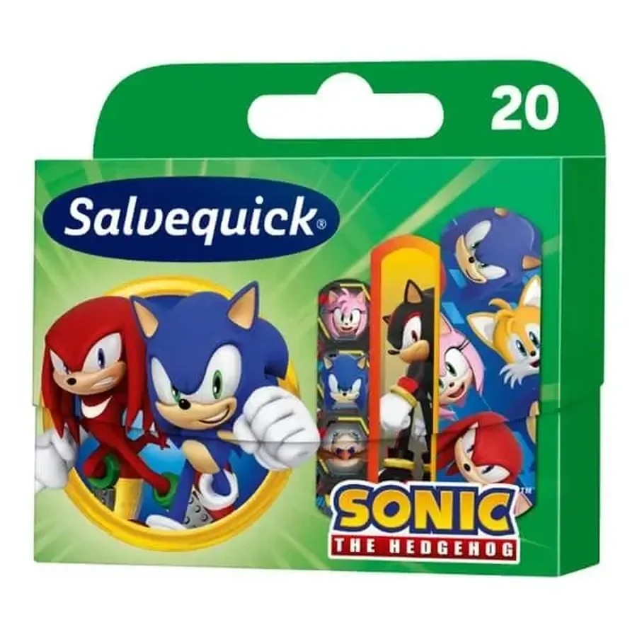 Salvequick Sonic, пластыри для детей, 20 шт.: цены и характеристики