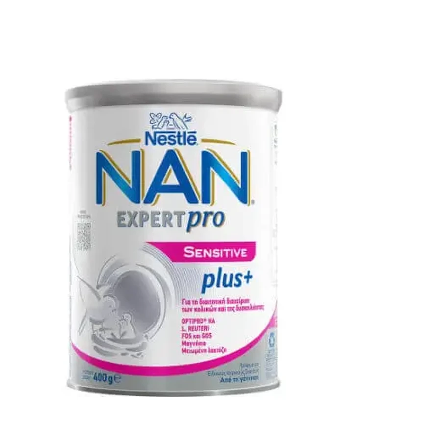 NAN Expert Pro Sensitive Plus+ Сухе молоко для дієтичного лікування кольок та запорів, 400 г: ціни та характеристики