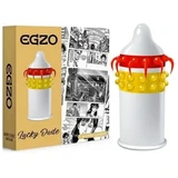 Egzo Lucky Dude Стимулирующий презерватив, размер Medium, 1 шт.