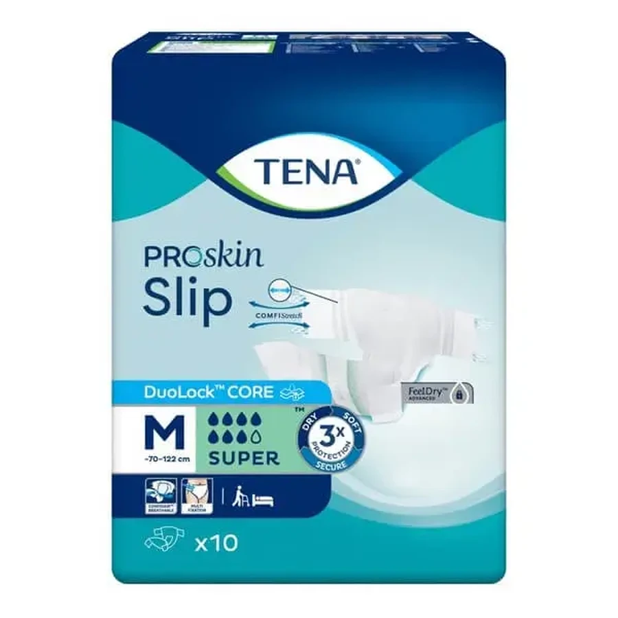 TENA Slip ProSkin Super, подгузники-трусики, размер M, 10 шт.: цены и характеристики