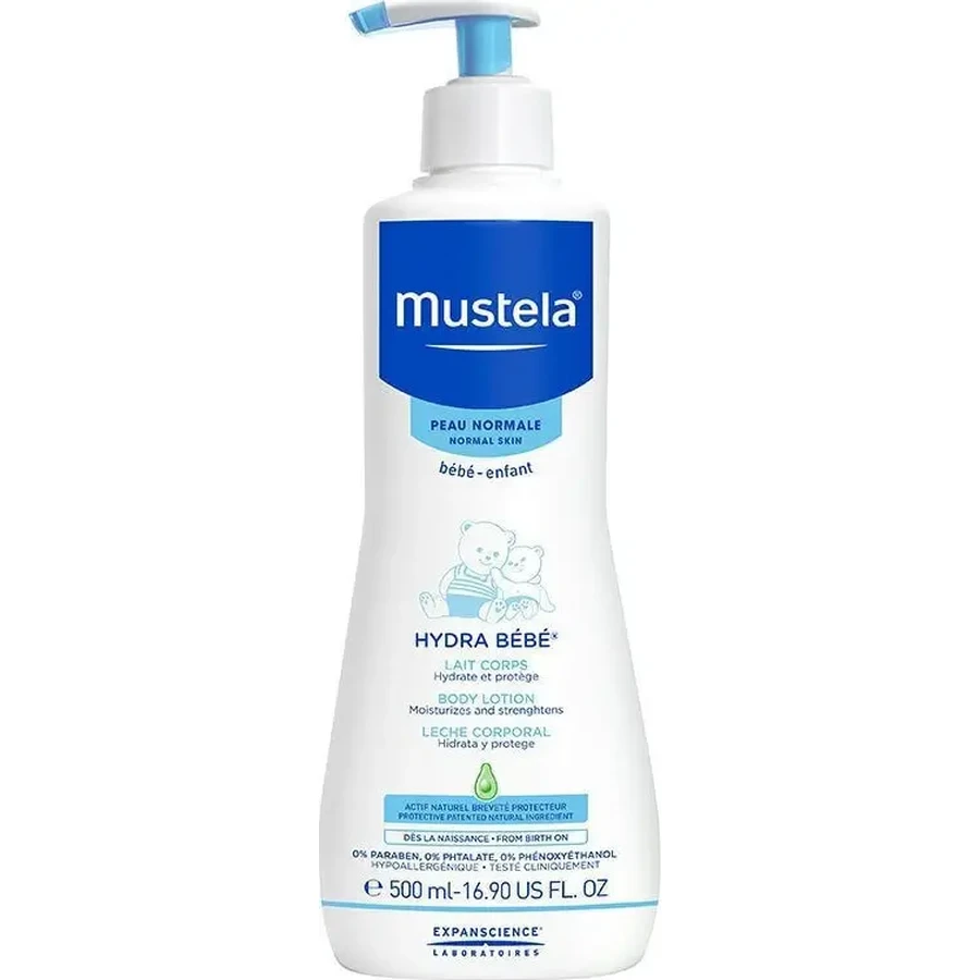 MUSTELA Bebe Hydra Bebe Лосьйон для тіла Зволожуючий крем для тіла для дітей 500 мл: ціни та характеристики