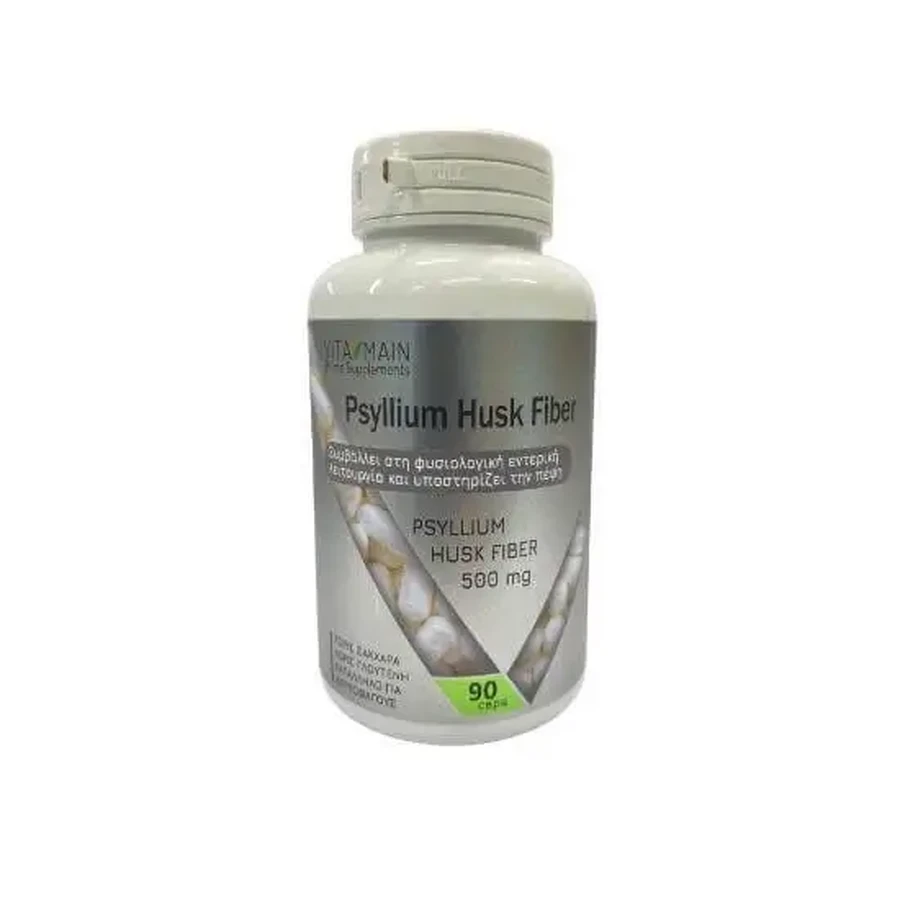VITAMAIN Клетчатка из шелухи псиллиума 500 мг, 90 капсул: цены и характеристики