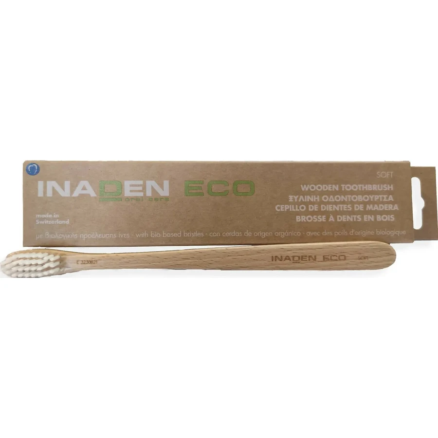 INADEN Eco — мягкая-мягкая-мягкая деревянная зубная щетка с органическими волокнами: цены и характеристики