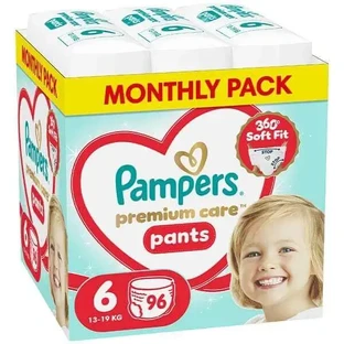 PAMPERS Premium Pants — подгузники-трусики № 6, 13–19 кг, 96 штук, MSB