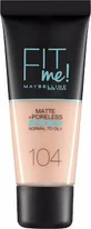 MAYBELLINE Тональный крем Fit Me для естественного матового покрытия, 30 мл, 104 Soft Ivory