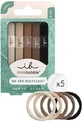 AMBITAS Invisibobble Ecotie Hair Tie Mocha — резинки для волос, 5 штук