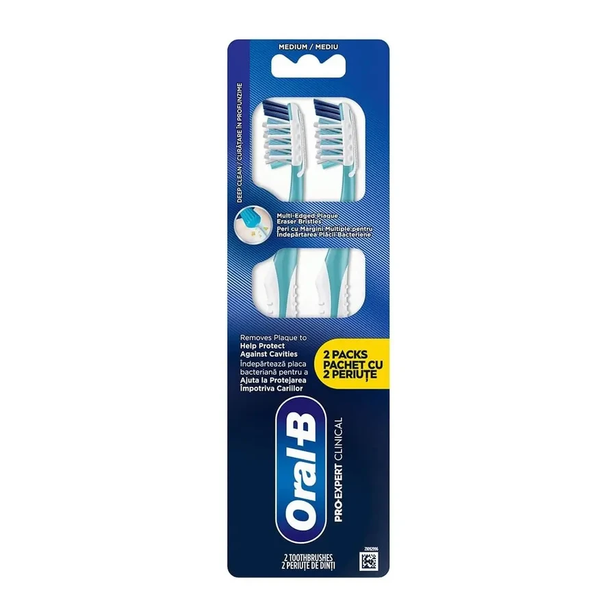 Ручна зубна щітка ORAL B Cross Action Pro Clean Clinical, 2 шт.: ціни та характеристики