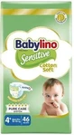 BABYLINO Sensitive Cotton Soft Дитячі підгузки №4+ 10–15 кг, економічна упаковка, шт.
