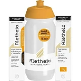 ALETHEIA Promo Електроліти з високим вмістом натрію + вітаміни + кофеїн, 18 шипучих таблеток, та магній + вітамін B6, 20 шипучих таблеток, а також у подарунок спортивна пляшка об’ємом 500 мл