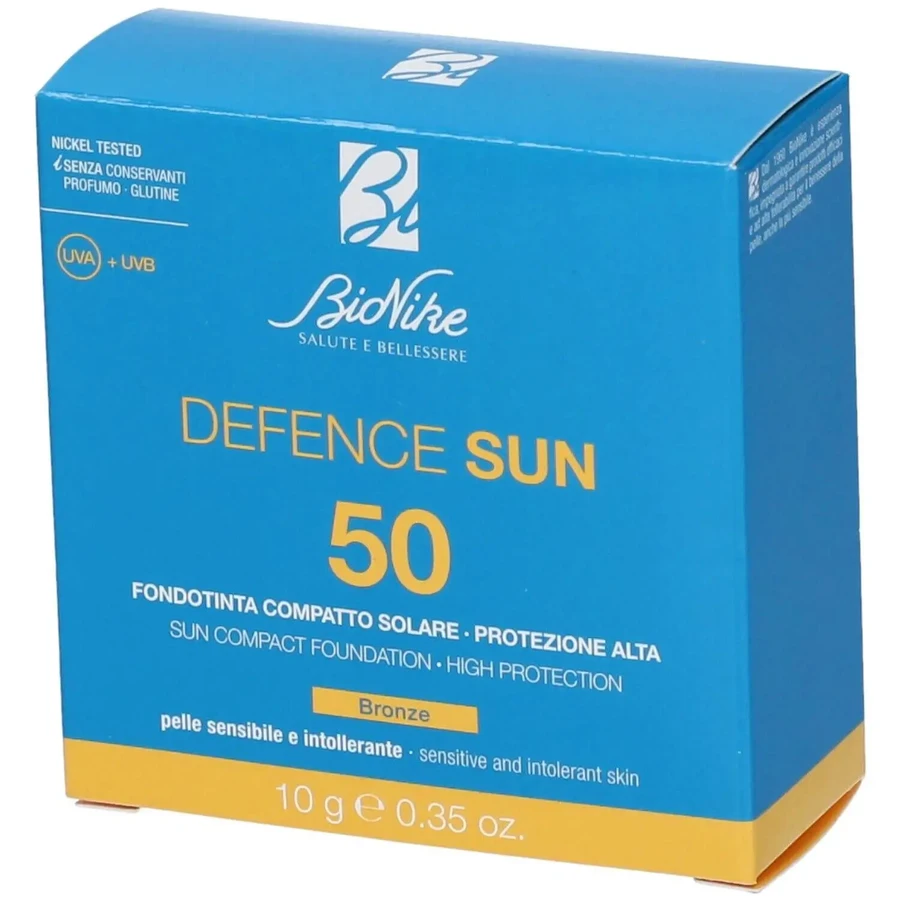Defence Sun 50 компактная тональная основа № 2 «Бронза», 10 г: цены и характеристики