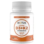 Витамин D3+К2 Biotus D3+K2 4000 МЕ/100 мкг, 60 капсул: цены и характеристики